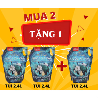 [Mua 2 tặng 1] Nước xả vải IZI HOME hương hoa say đắm túi 2.4 lít