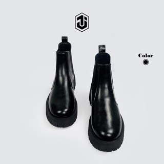 Giày Chelsea Boot Super Chunky Da Nguyên Tấm J1, Chelsea Boots Nam Đế Cao Su Tăng Chiều Cao