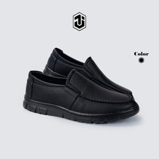 Giày Horsebit Loafer Vân Sần J1, Giày Lười Da Nam Đế Cao Su Khâu Chắc Chắn