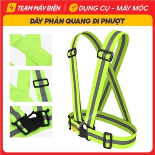 Dây phản quang đi phượt, độ phát sáng tốt, chạy xe đạp, an toàn làm việc ban đêm, Áo phản quang đi phượt - Team Máy Điện