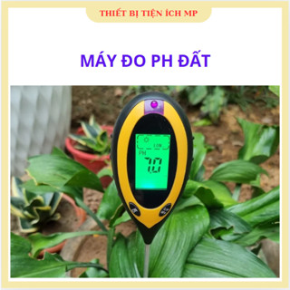 Máy đo độ PH Đất 4 trong 1 (PH, Độ ẩm, Ánh sáng, Nhiệt độ) tặng kèm pin chất lượng cao có đèn