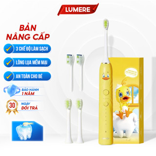 Bàn chải điện trẻ em LUMERE-019 dành cho bé từ 3 -12 tuổi  Công nghệ siêu sóng âm an toàn làm sạch mảng bám