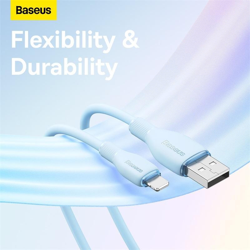 Dây cáp sạc nhanh BASEUS Pudding Series 2.4A thích hợp | BigBuy360 - bigbuy360.vn