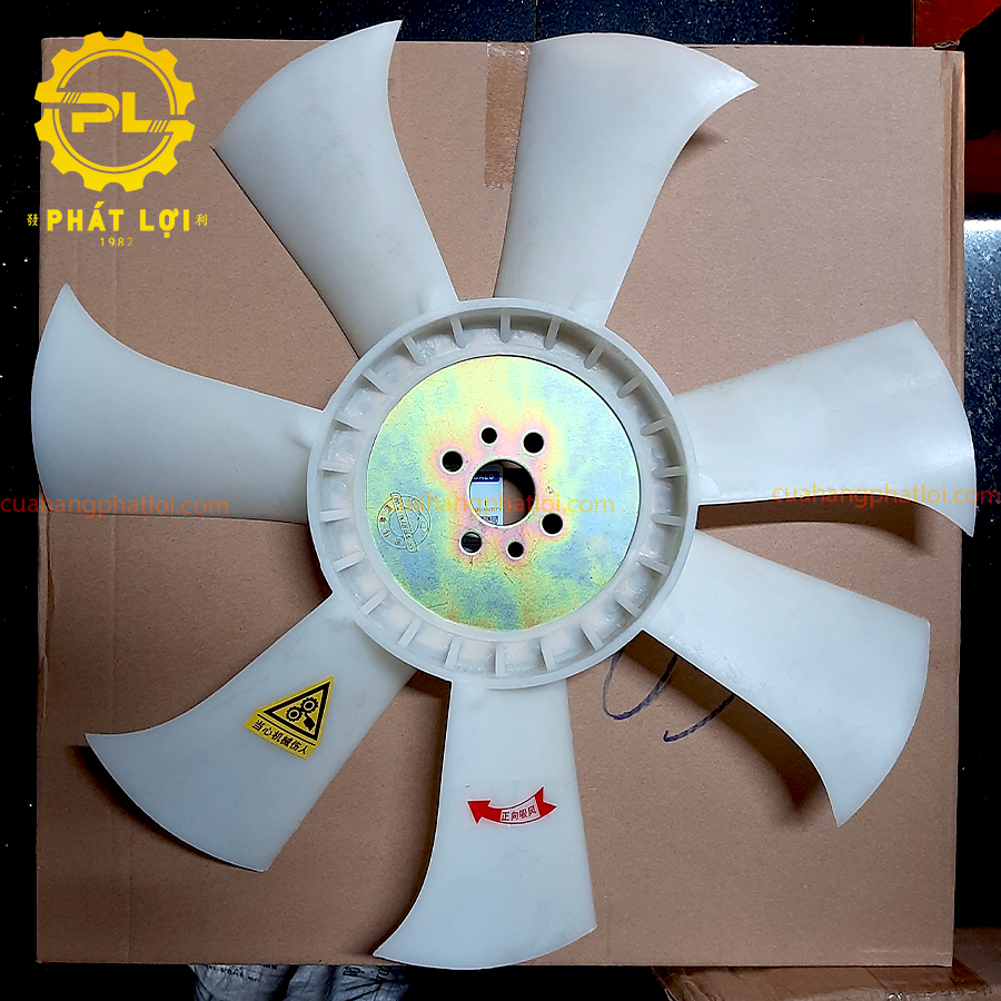 Cánh quạt nhựa 7 cánh DC60 máy gặt Kubota 390mm