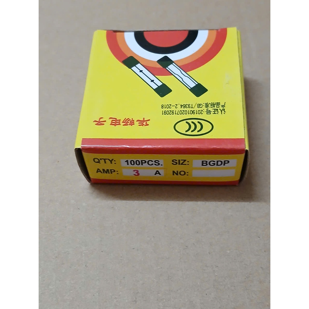 Cầu Chì 3A 250V 5x20mm (Hộp 100 chiếc)