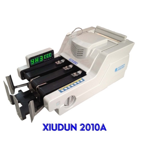 Máy đếm tiền Xiudun2010W, máy đếm số lượng tờ siêu bền, bảo hành 18 tháng