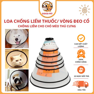 Loa Chống Liếm Thuốc/ Vòng Đeo Cổ Chống Liếm Cho Chó Mèo Thú Cưng