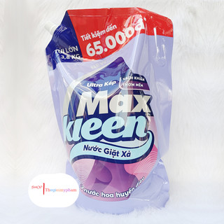 [Kèm Tặng]Túi 3.8Kg Nước Giặt Xả MaxKleen Hoặc 3.6Kg Hương Nước Hoa