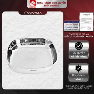 Khay kiêm chảo Chockmen 24cm inox đúc liền khối 3 lớp, dùng được các loại bếp (CKM164)