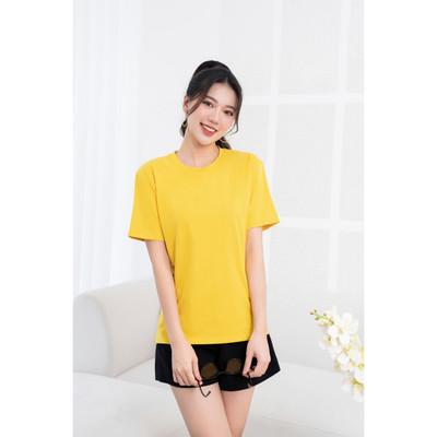 Áo phông nữ dáng rộng NA03 màu trơn chất thun cotton Loza PH403301