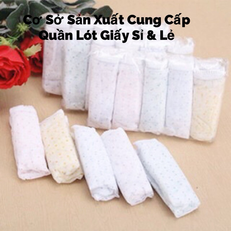 1 Chiếc Quần Lót Giấy sử dụng 1 lần (MSP: Liền - 1lớp đáy, Đáy Cotton - 2lớp đáy, Ren - 2lớp đáy)