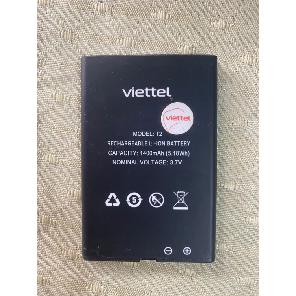 Pin Máy Viettel T2 1400mAh Zin bóc máy (Cũ) và (Mới dùng chung pin masstel))