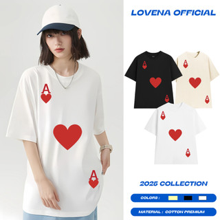 [MÃ GIẢM 30K]Áo Thun Lá Bài Nam Nữ Form Rộng Dấu Quần Chất Liệu Cotton Mềm Mịn Thoáng Mát - AC328