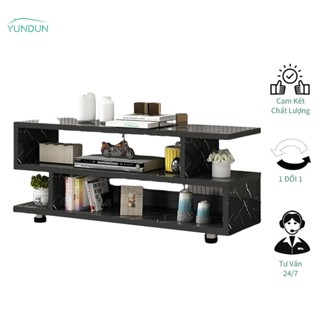 YUNDUN Kệ Tvi Dáng Chữ Z Gỗ MDF, Tủ Tivi Để Sàn Decor Phòng Khách Họa Tiết Vân Đá Bắc Âu Sang Trọng