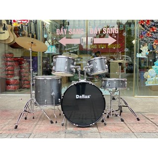 Bộ trống jazz Dallas DL221 nhiều màu đẹp (gồm có 5 trống, ghế, dùi, cymbal, pedal)