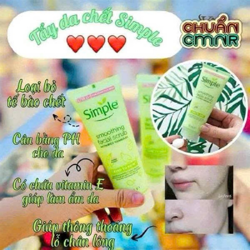 Tẩy Tế Bào Chết Simple Chính Hãng