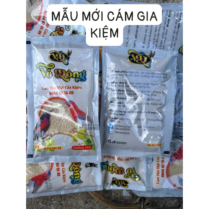 combo 10 cám chim hút mật Gia Kiệm dưỡng