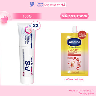 Bộ 3 kem đánh răng P/S Chuyên gia Chăm sóc nướu 100g hỗ trợ giúp nướu khỏe răng chắc, cải thiện sức khỏe nướu