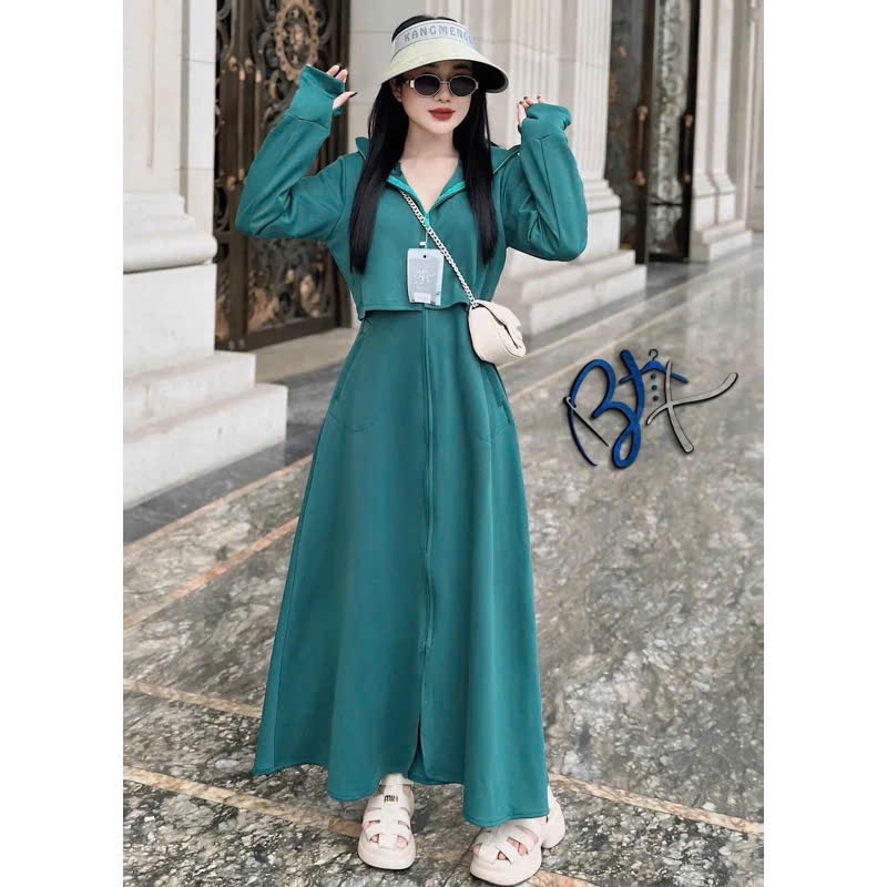 ( HÀNG 2 LỚP )Áo Chống Nắng Toàn Thân Nữ From Dài Rộng Chất Vải Umi Hàn UPT50+ Chất Vải Co Giãn Thoáng Mát Thấm Hút | BigBuy360 - bigbuy360.vn