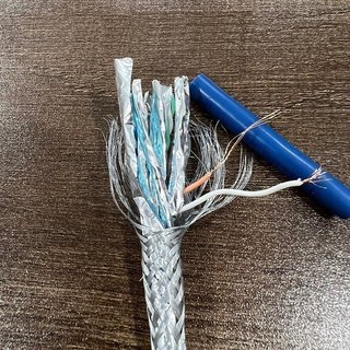 100M - Cáp mạng Cat7 S/FTP Ancomteck chống nhiễu 3 lớp lõi lụa chuẩn đồng 100%.