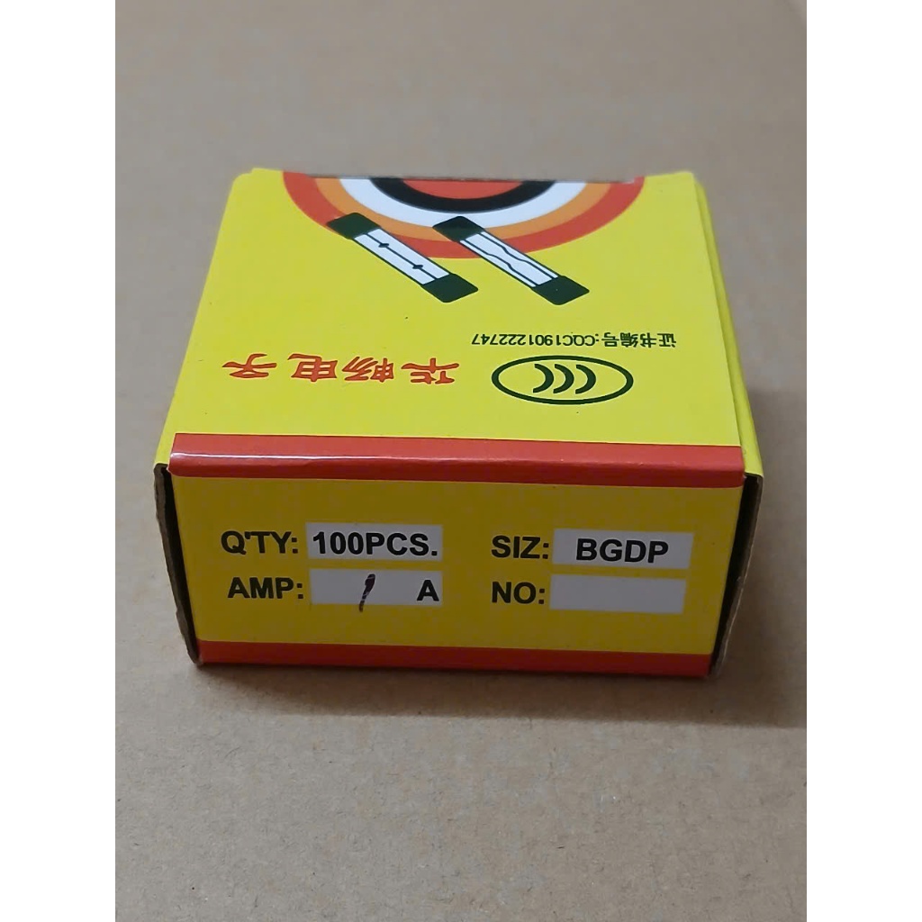 Cầu Chì 1A 250V 6x30mm (Hộp 100 chiếc)