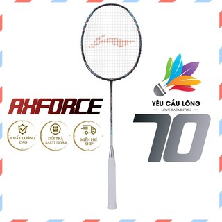  Vợt Cầu Lông Lining Axforce 70 Full Carbon - Căng Sẵn Dây Trợ Lực Quấn Cán Móc Khóa Bọc Đầu Vợt 