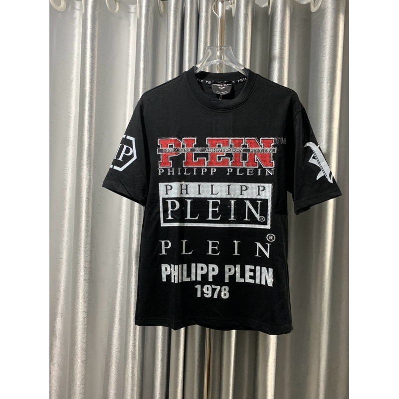 Áo phông philip plein 1978 dính đá óng ánh chắc chắn có 6 chữ philip trên chữ đỏ Hàng QC 2026