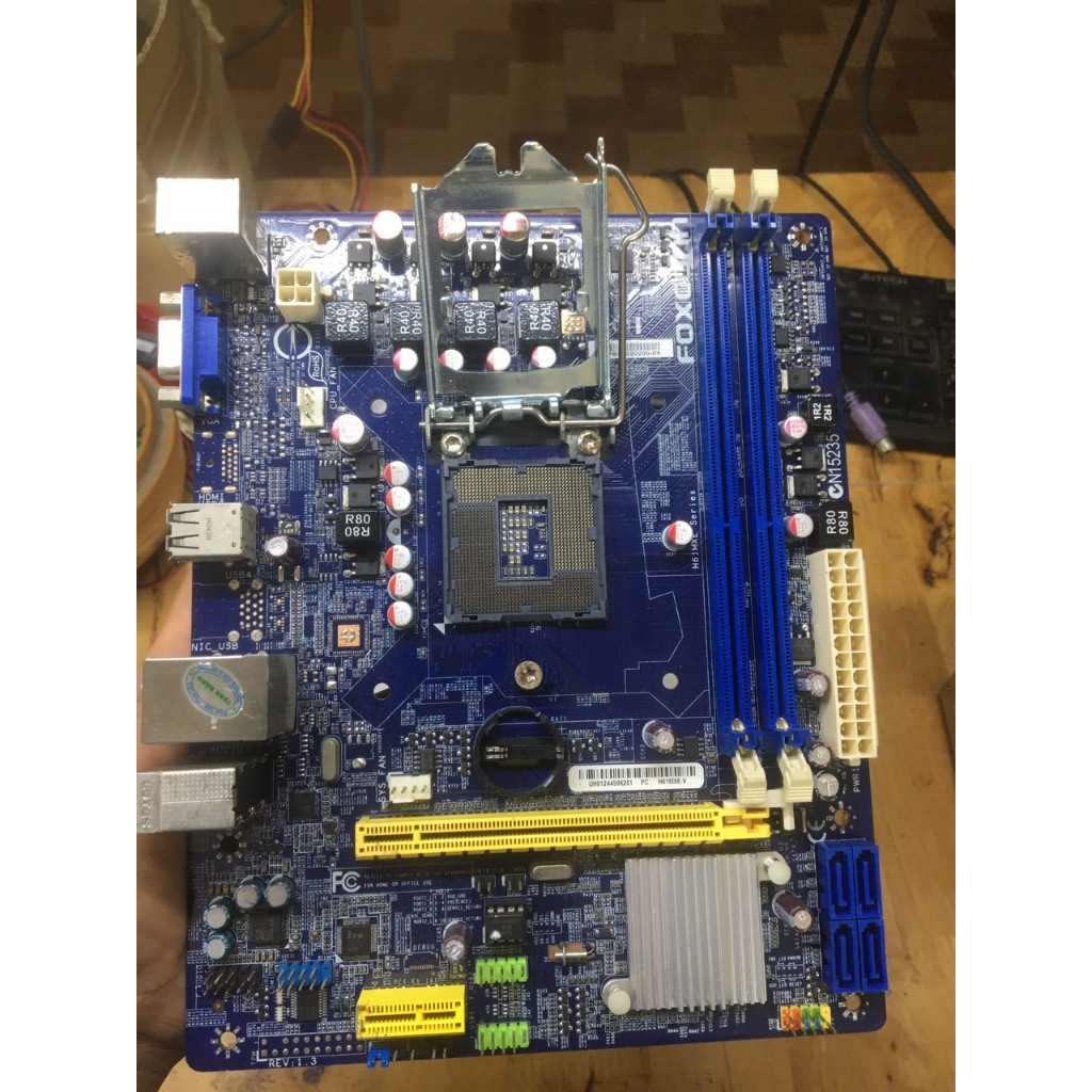 Mainboard foxconn h61mxe/md hàng zin tháo thùng