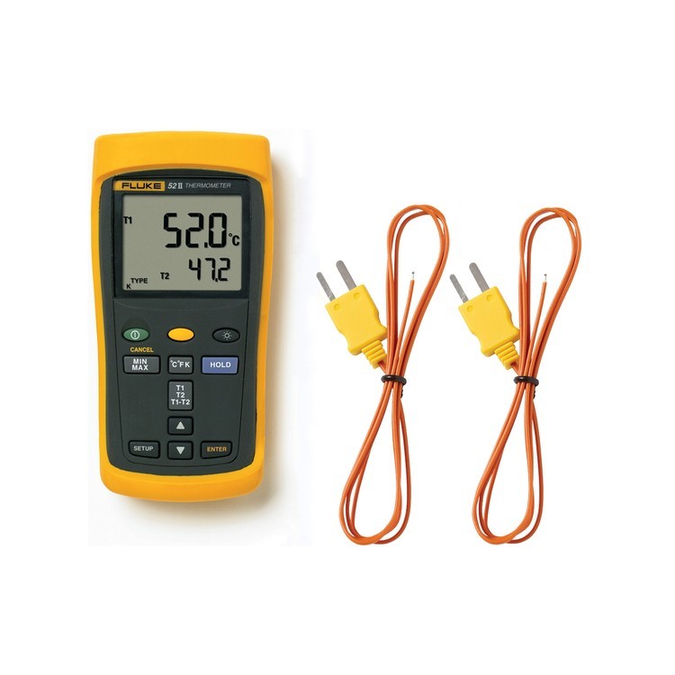 [ FLUKE 52-II ] [ BH 12 THÁNG ] Máy đo nhiệt độ 2 kênh Fluke 52-II (Fluke-52-2) - Chính Hãng
