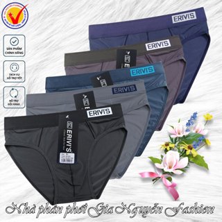 Mẫu mới - Chất liệu mới: Set 5 quần lót nam thương hiệu Erivis, chất liệu Thun lạnh dạng lưới - Hàng chất lượng cao