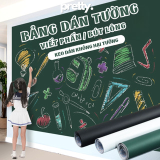 Bảng Dán Tường Viết Phấn, Bảng Trắng Viết Bút Lông Thông Minh Không Hại Tường, Bảng Dạy Học Cho Bé