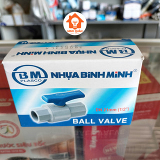 Van cầu nhựa PVC, Van khóa nước Bình Minh phi 21, 27, 34mm