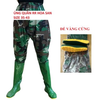  Ủng quần lội nước bảo hộ lao động đế cứng đế mềm size 35-43 ủng liền quần lội nước 
