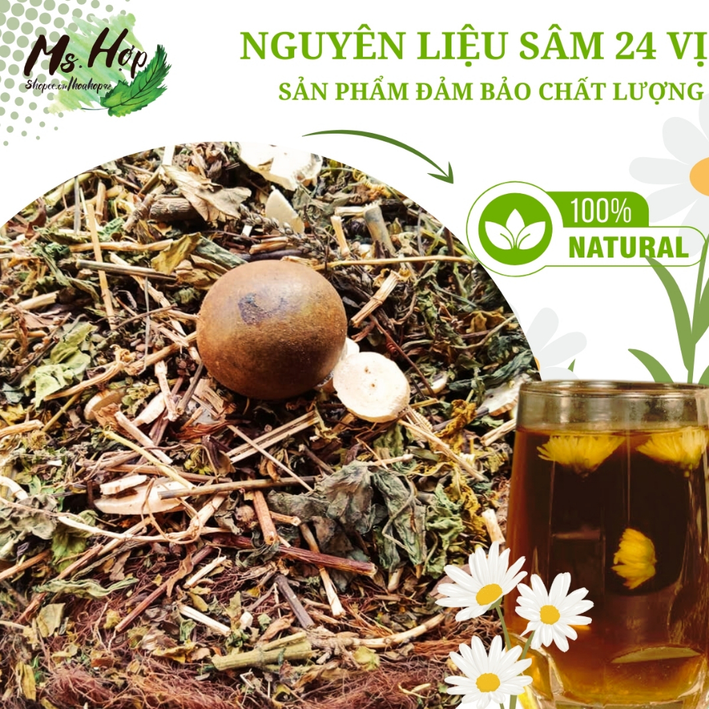 SÂM 24 VỊ THẢO MỘC (NƯỚC MÁT)