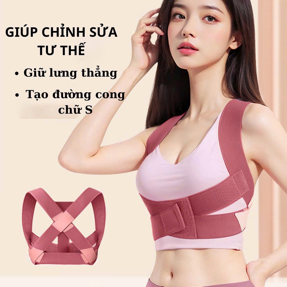 Đai chống gù lưng bảo vệ vòng 1 định hình và nâng đỡ  khi tập gym và yoga