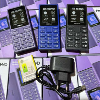 Điện thoại Nokia 105 4G Pro (2024) dung lượng pin 1650 Mah, có khe thẻ nhớ mới 100%, 2 sim sóng khỏe