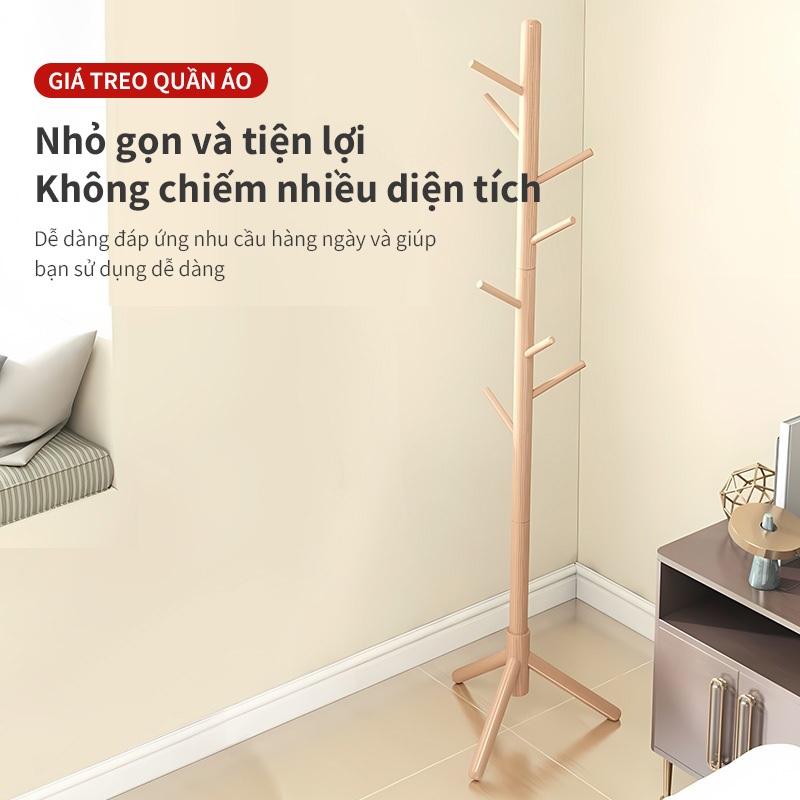 Cây Treo Quần Áo Cây Treo Đế Tròn 3 Chân 8, 9 và 10 nhánh cây móc đồ Giá Treo Đứng Decor Phòng | BigBuy360 - bigbuy360.vn