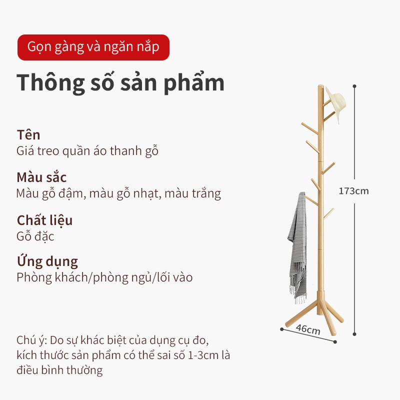 Cây Treo Quần Áo Cây Treo Đế Tròn 3 Chân 8, 9 và 10 nhánh cây móc đồ Giá Treo Đứng Decor Phòng | BigBuy360 - bigbuy360.vn