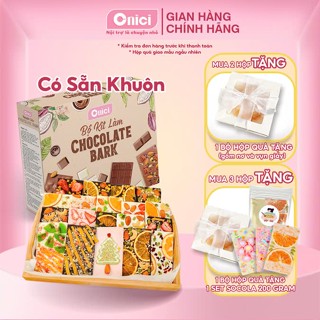 Set nguyên liệu làm Chocolate Bark, socola thanh ONICI nấu thành phẩm 120 VIÊN