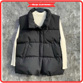 Áo Phao Ghile nữ có dây rút sườn,Phong cách Hàn quốc,Có 3 màu được trần bông dày dặn,Hàng loại 1