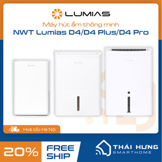 Máy hút ẩm thông minh Lumias D4/ D4 Plus / D4 Pro, kiểm soát độ ẩm nhanh, tích hợp chức năng sấy quần áo