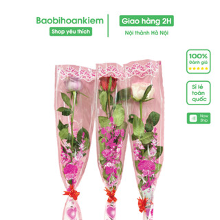  Xấp 100 Tờ Giấy Bóng Kính Bọc Hoa 20 11 - Túi Đựng Hoa 1 Bông Trong Suốt Họa Tiết Bắt Mắt 