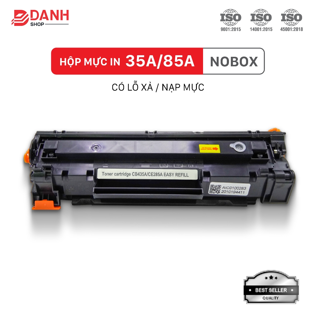 Hộp mực 35A/85A - Hộp mực HP 1005, 1006, 1102, 1212 - Có lỗ đổ/xã mực - (No box)