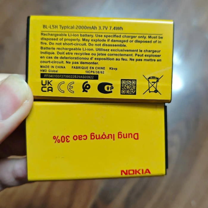 Pin nokia BL-L5H cho nokia 110 pro, 105 pro, 215,… dung lượng 2000mah