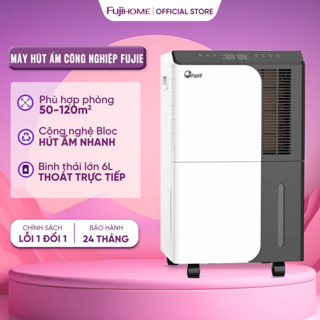 Máy hút ẩm không khí 100m2 FUJIE Nhập khẩu, máy hút ẩm công nghiệp công nghệ máy nén Block phòng khách gia đình