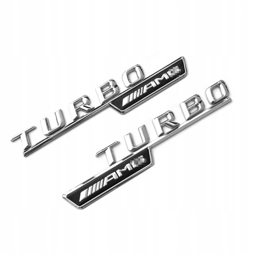 Logo Turbo amg - Chữ Turbo -Tem turbo amg dán thân xe- Turbo AMG for Mercedes Benz