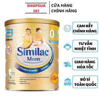 Sữa Bột Abbott Similac Mom IQ Plus Hương Vani Hộp 900g (Bà mẹ mang thai và cho con bú)