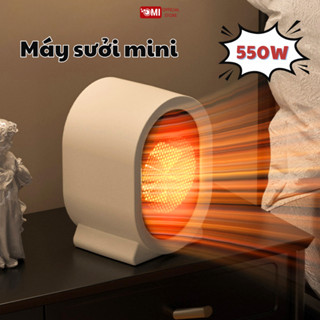  Máy Sưởi Mini Để Bàn có tấm lưới cách nhiệt an toàn Quạt Sưởi Ấm Mini Hồng Ngoại Tiện Lợi Bảo Hành 6 Tháng 