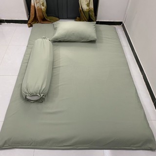 (XÃ KHO) Bọc Nệm,Aó Nệm Topper 2 Mặt Có Khóa Khéo Vải Poly Thoáng Mát Kích Thước 1m/1m2/1m4 dày 5-9cm.