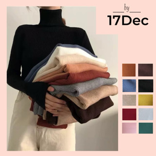 Áo len tăm cổ lọ 17DEC áo len cao cổ giữ nhiệt nhiều màu cho nữ